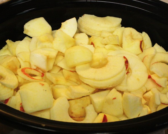 Apples in the crock pot