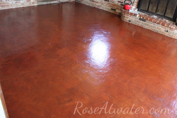 Kraft Paper Floor, red rosin paper. The brown floor was made from brown 75  # Kraft Paper