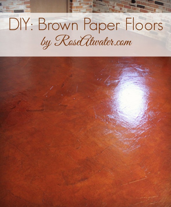 How to Do Brown Paper Floors DIY