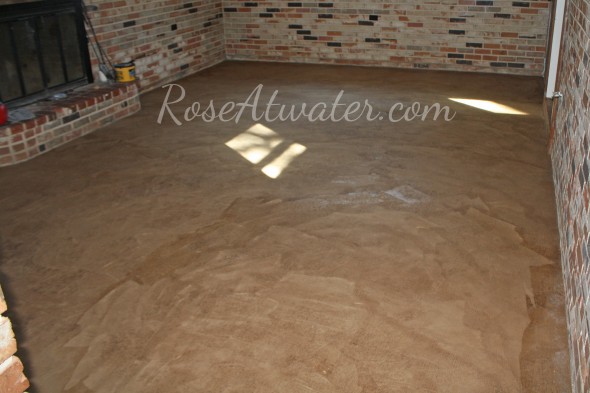 How to do brown paper floors 12