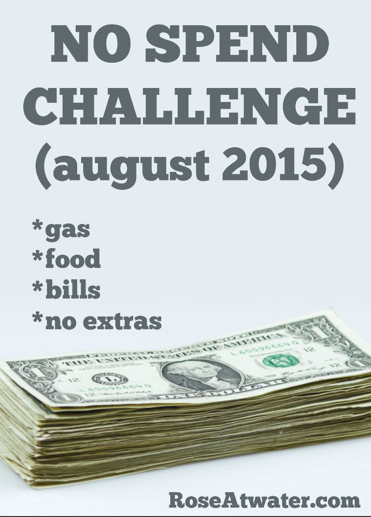 No Spend Challenge August 2015 : Day 10